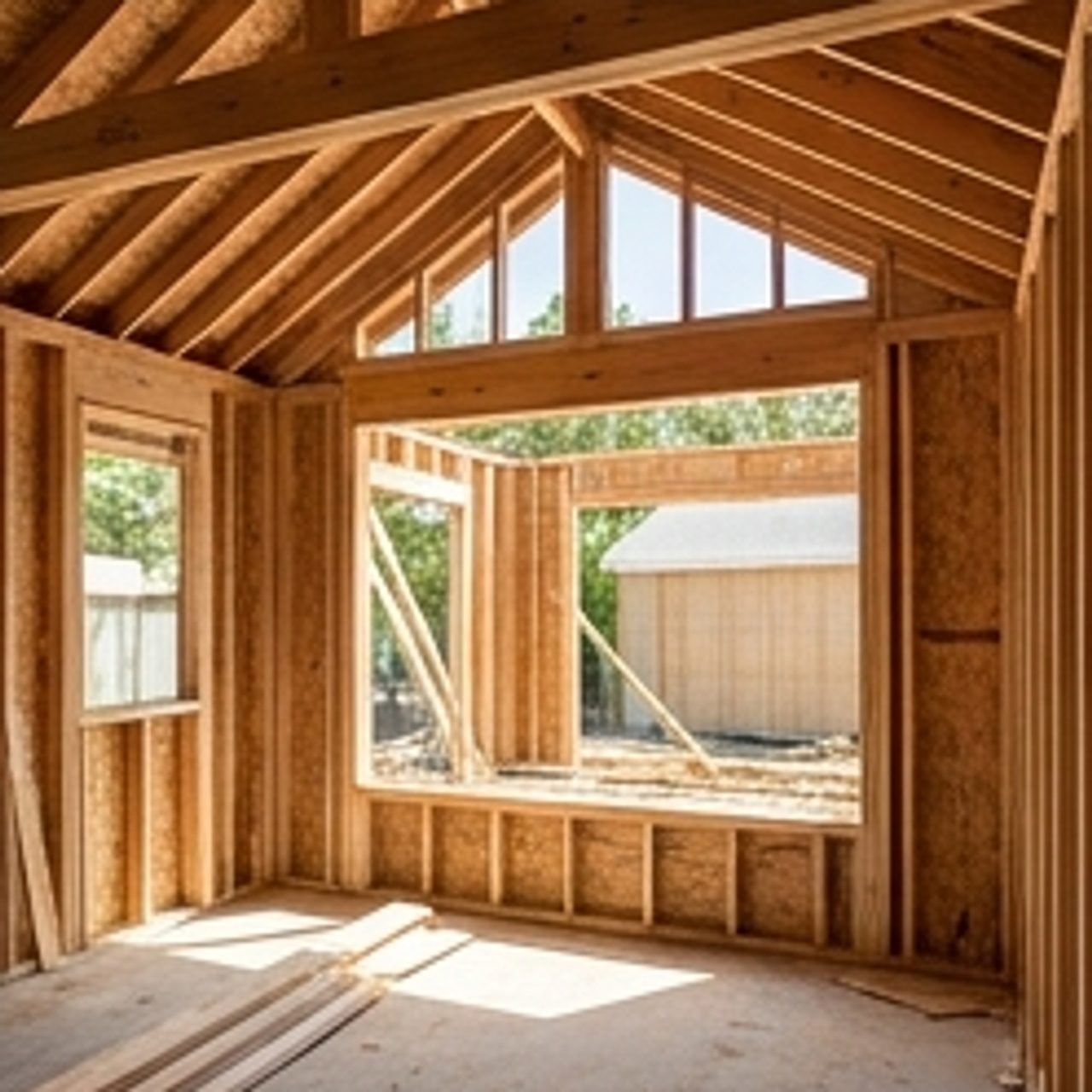 interior view of a home expansion project